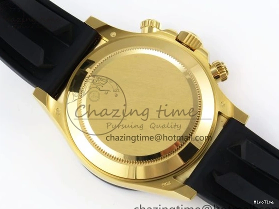 MiroTime 0117 Minimalist DAYTONA 116518 APSF 1:1 BEST EDITION WHITE DIAL ON OYSTERFLEX RUBBER STRAP SH 1781